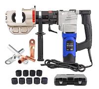 2200W Hydraulic Electric Crimping Tool, 10/16 / 50-240/300 / 400 mm² Mold, Portable Hydraulic Crimping, 360° Rotating Clamp, for Copper and Aluminum Terminals,50~400mm²