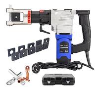 2200W Hydraulic Electric Crimping Tool, 10/16 / 50-240/300 / 400 mm² Mold, Portable Hydraulic Crimping, 360° Rotating Clamp, for Copper and Aluminum Terminals,10~240mm²