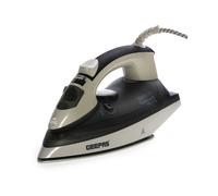 GEEPAS Steam Iron | Clothes Dry & Steam Press | 45s Fast Heat-Up, Vertical Steaming | Ceramic Soleplate & Adjustable Temperature | 320ml Water Tank with 0.7g/Steam Output | 2 Year Warranty 2200W Grey