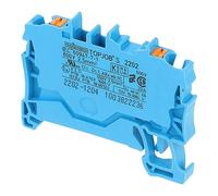 2202-1204 | WAGO 2-CONDUCTOR THROUGH TERMINAL BLOCK WITH PUSH-BUTTON 2.5 MM², BLUE