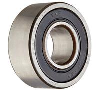 2202-2RS-TV Self-Aligning Bearing, Double Row, Double Sealed, Polyamide/Nylon Cage, Normal Clearance, Metric, 15mm ID, 35mm OD, 14mm Width, 15000rpm Maximum Rotaional Speed, 390lbf Static Load Capacity, 1660lbf Dynamic Load Capacity