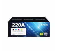 220A Toner for HP 220A Toner Replacement Compatible Colour LaserJet Pro MFP 4302dw 4302fdw 4202dw 4202dn 4302fdn Black Cyan Yellow Magenta W2200A Pack of 4 - with Chip