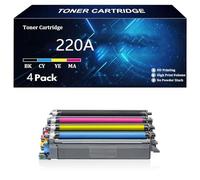 220A Toner With Chip Compatible for HP 220A 220X W2200A W2201A W2202A W2203A W2200X W2201X W2202X W2203X for HP Color LaserJet Pro MFP 4302fdw 4302dw 4202dw 4302fdn 4202dn 4302dn,4 Color-4 Pack