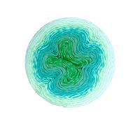 220G Summer Fashion Cake Yarn 1000M Hand Knitting Fancy Yarn for Crocheting Shawl Blanket Soft Cotton Acrylic Thread(XJS047 04)