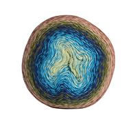 220G Summer Fashion Cake Yarn 1000M Hand Knitting Fancy Yarn for Crocheting Shawl Blanket Soft Cotton Acrylic Thread(XJS047 14)