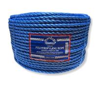 220M Trade Coils - Everlasto Blue Polypropylene Poly Rope 6mm 8mm 10mm 12mm 14mm 16mm 20mm (12MM)