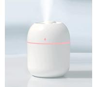 220ml Air Humidifier Simple Ultrasonic Cool Mist Aroma Air Oil Diffuser Romantic, Air Humidifier for Bedroom, Home, Office (White)