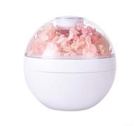 220ML Cool Mist Humidifier Purifier with Aroma Diffuser Function, USB Powered with Elegant Wood Grain Design for Continuous Moisturizing and Quiet Home Use (Pink)