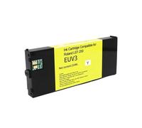 220ML UV Ink ECO-UV EUV EUV2 V3 V4 V5 UV Ink cartridge For R/.land LEF-20 F-10 F-12 F-300 C-330 C-300 C540 chip(Yellow)