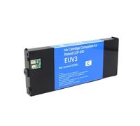 220ML UV Ink ECO-UV EUV EUV2 V3 V4 V5 UV Ink cartridge For R/.land LEF-20 F-10 F-12 F-300 C-330 C-300 C540 chip(Cyan)