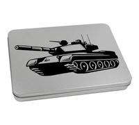 220mm 'Army War Tank' Metal Hinged Tin/Storage Box (TT00244701)