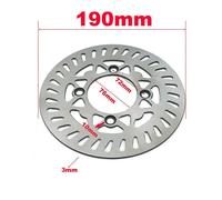 (220mm, One size) Motocross Front Rear Brake Disc Rotor Plate For KLX CRF KAYO BSE 110cc 125cc 140cc 160cc Quad Pocket Pit Dirt Bike ATV UTV