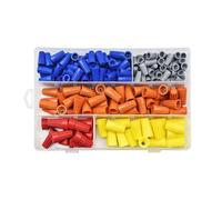 220Pcs Insulating Insert Twist Wire Connectors Electrical Wire Connectors Screw Terminals with Spring Easy to Use Spring Insert Assortment Kits