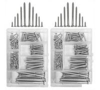 220Pk Wood Screws Assorted Selection Set Box Mixed Countersunk