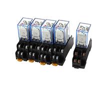220V 10A Coil Power Relay DPDT LY2NJ HH62P HHC68A-2Z with Socket Base 50pcs(DC 12)