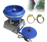 220V 120W Benchtop Polishing Buffing Machine, Electric 6.2L Vibratory Tumbler Polishing Machine, Mini Jewelry Bench Polisher Grinder Machine for Gems Jade Crafts Metal Parts