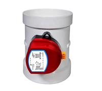 220V 12V PVC Plastic Electric Damper Check Valve 51/63/76/110/160/200mm Air Volume Vent Controller for Ventilation Pipe(51mm,DC12V)