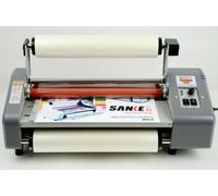 220V 13" Laminating Machine Laminator Four Rollers Hot Roll Laminating Machine
