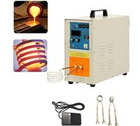 220V 15KW High Frequency Induction Metal 220V Inductions Brazing Heater Induction Forge Heating Machine Furnace Induction Heater Tool 30-100KHz