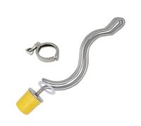 220V 2.5KW All SUS304 1.5"Tri Clamp(OD50.5) Electric Water Heater Ripple Type Immersion Heating Element For Brewing (Color : Heater clamp, Size : 220V_2.5KW)