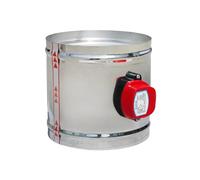 220V 24V 12V 1Nm Actuator Air Damper Valve Electric Duct Motorized Ventilation Pipe 60-200mm Stainless(80MM 220V)