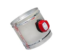 220V 24V 12V Electric Damper Valve - Motorized Actuator for Ventilation Pipe Stainless Steel Duct 60-200mm(200MM DC24V)