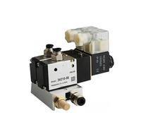 220V 24V Multi Option 3V210-08 Pneumatic Solenoid Valve Block with Muffler Fitting Base Manifold 2/3/4/5/6 Row 3 Port(4 Row 8mm Fitting,DC12V)