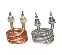 220V-380V 2500W Water Distiller spiral Electric Water Heater Element （380V Copper）