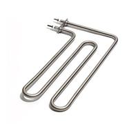 220V/380V Heating Element 2U Shape 304SS Copper Thread Plugs Sheet Hot Air Heater Duct 1200W 1500W 35 * 20MM 1Pcs(Copper Thread Type,380V_1.2KW)