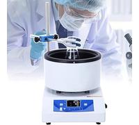 220V/40W Magnetic Stirrer Hotplate, 50-2000 Rpm Laboratory Magnetic Stirring Heating Pot, with Led Digital Display, Water Bath 100℃, Oil Bath 250℃, Stirring Capacity 1000ml, for Lab College Scientific