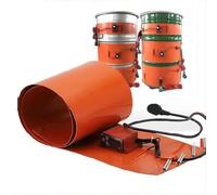 220V 55 Gallon Bucket Heater - Adjustable Thermostat & Digital Display, Efficient Silicone Heating Pad for 100L Liquid Heating & Temperature Control, Ideal for Aquariums & DIY Projects