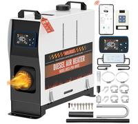 220V 8KW Diesel Air Heater, Portable and Convenient Integrated Parking Heater Heating, All-in-one Single Hole with Remote Control,Bluetooth APP Control and LCD Monitor for Car Trucks Bus RV