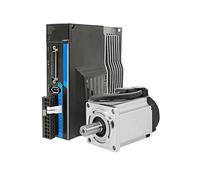 220V AC Servo Motor Kit With Magnetic 17bit Absolute Encoder 100W 200W 400W 750W 1KW 40 60 80mm F.l.a.n.g.e Pulse Input RS485 3000rpm(400W 60mm Flange,With Brake)