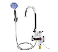 220v Digital Tankless Instant Heater Faucet, Rapid Heating Faucet with Led Digital Display, 3000w/360 Degree Rotation Tankless Water Heater, Hot/Cold Water Tap for Kitchen & Washroom (1)