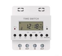 220V Digital Timer Switch 60A Electronic Programmable Controller with | Weekly Hour Settings Home Garden Electrical Appliances White KG316T