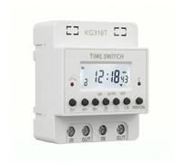 220V Digital Timer Switch,Programmable for Time Switch 220V | 60A Electronic Programmable Time Controller with Weekly and Hourly Functions for Electrical Devices Home Automation White