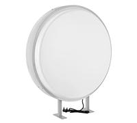 220V Double Sided Illuminated LED Sign Light Box 24 inch Inch Round Advertising Display, IP65 Waterproof, White Light, 14cm Item Depth, Energy-saving and environmental protection, for Retail Stores