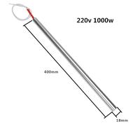 220V Igniter Cartridge Heating Element Cylindrical Mold Tubular Heater SUS304 Single End Electric Hot Rod 500w/750w/1000w(18mmx400mm 1000w)