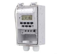 220V Intelligent Timer, Waterproof Programmable Intelligent Timer Wall-mounted With Transparent Cover, LCD Display KG316T-F Time Controller