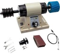220V Leather Polishing Burnishing Machine Leather Edge Grinding Machine 0-8000RPM with Flexible Shaft Handle(Size:with Flexible Shaft Handle)