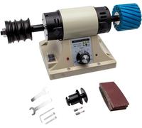 220V Leather Polishing Burnishing Machine Leather Edge Grinding Machine 0-8000RPM with Flexible Shaft Handle(Size:Without Flexible Shaft Handle)