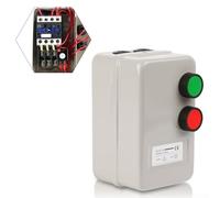 220V Magnetic Motor Starter QCX5 22 with 7 5KW Power Capacity and Built In Overload Protection for Use in Agricultural, Textile, and Water Motor Control Systems (5500W)