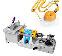 220v Professional Jewelry Polisher Machine, Multifunction Bench Table Saw Lapidary Equipment with Complete Accessories for Cutting Polishing Drilling and Carving StandardSet