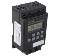 220V Programmable Time Switch Relay 30AMP with Memory Backup for Reliable Home Appliance Management (Black)