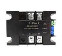 220V Single-Phase Intelligent Motor Soft Starter Soft Start Module Soft Start 50-60HZ Compatible 2/4/6/8KW 1Pcs(SSR-100WA-R2(4KW))