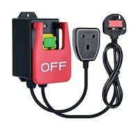 220V Single Phase On/Off Switch, Briidea Router Table Switch with Large Stop Sign Paddle Easy Contact for Quick Power Off for Table Saws and Other Electrical Equipment