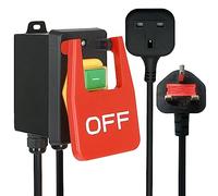 220V Single Phase On/Off Switch,Industrial On Off Push Button Switch with Large Stop Sign Paddle Switch for Quick Power Off for Table Saws and Other Electrical Equipment