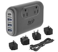 220V to 110V Converter, Key Power 230-Watt Step Down Voltage Converter & Power Converter, International Travel Power Adapter with USB C Port 18W.