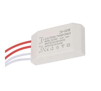 220V to 12V Electronic Transformer Voltage Converter, Dimmable Power Supply Driver for Low Voltage Lighting, Compact Design, 20-60W