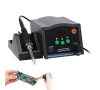 220V Welding Station 90W with Digital Display, Adjustable Temperature Soldering Iron and Hot Air Soldering Kit for Electronics Repair, 105cm Handle
